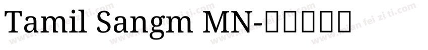Tamil Sangm MN字体转换